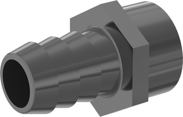 Plastic Barbed Hose Fitting - 3/4" NPT to 3/4" Hose Barb