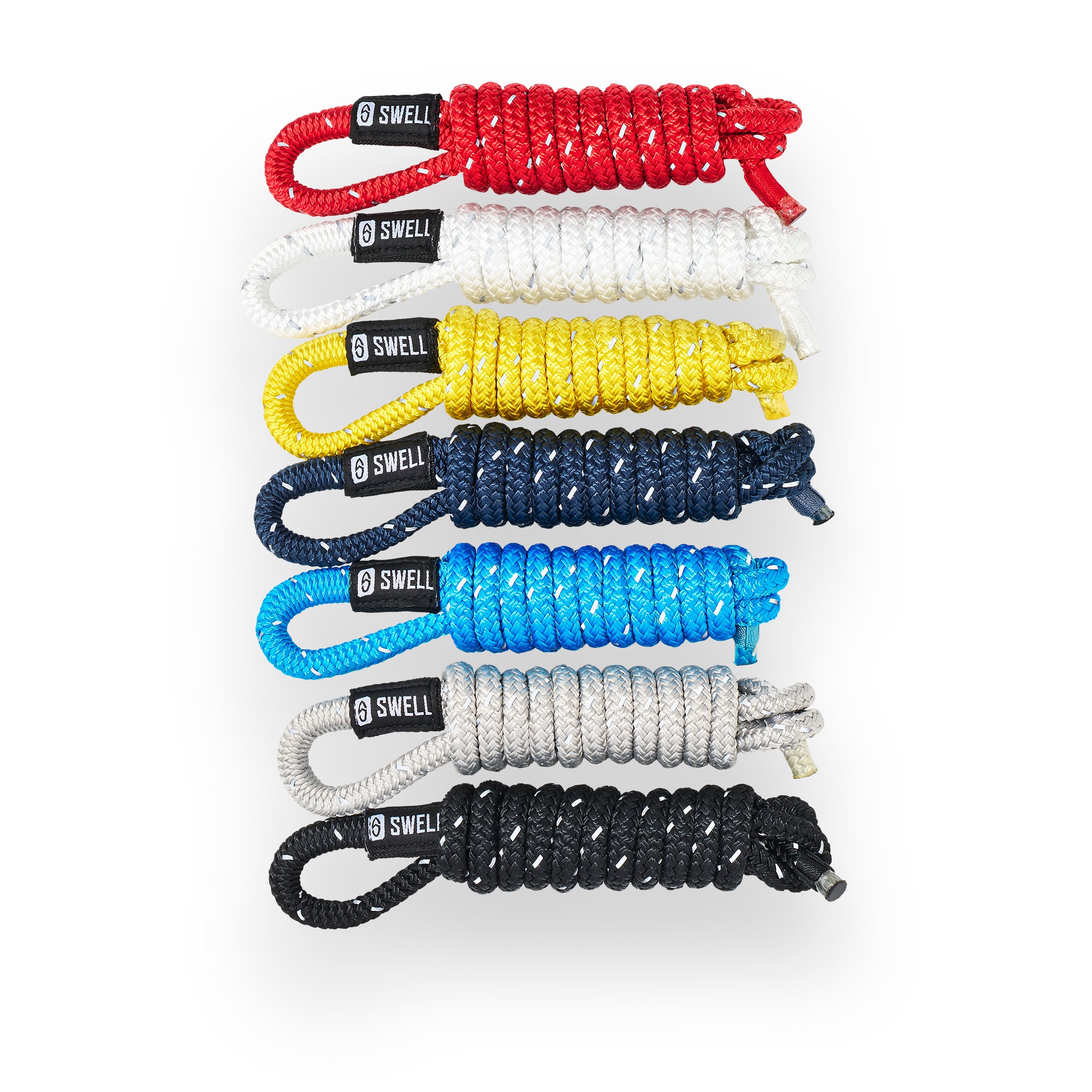 SWELL Wakesurf fender lines side by side – premium nylon rope set