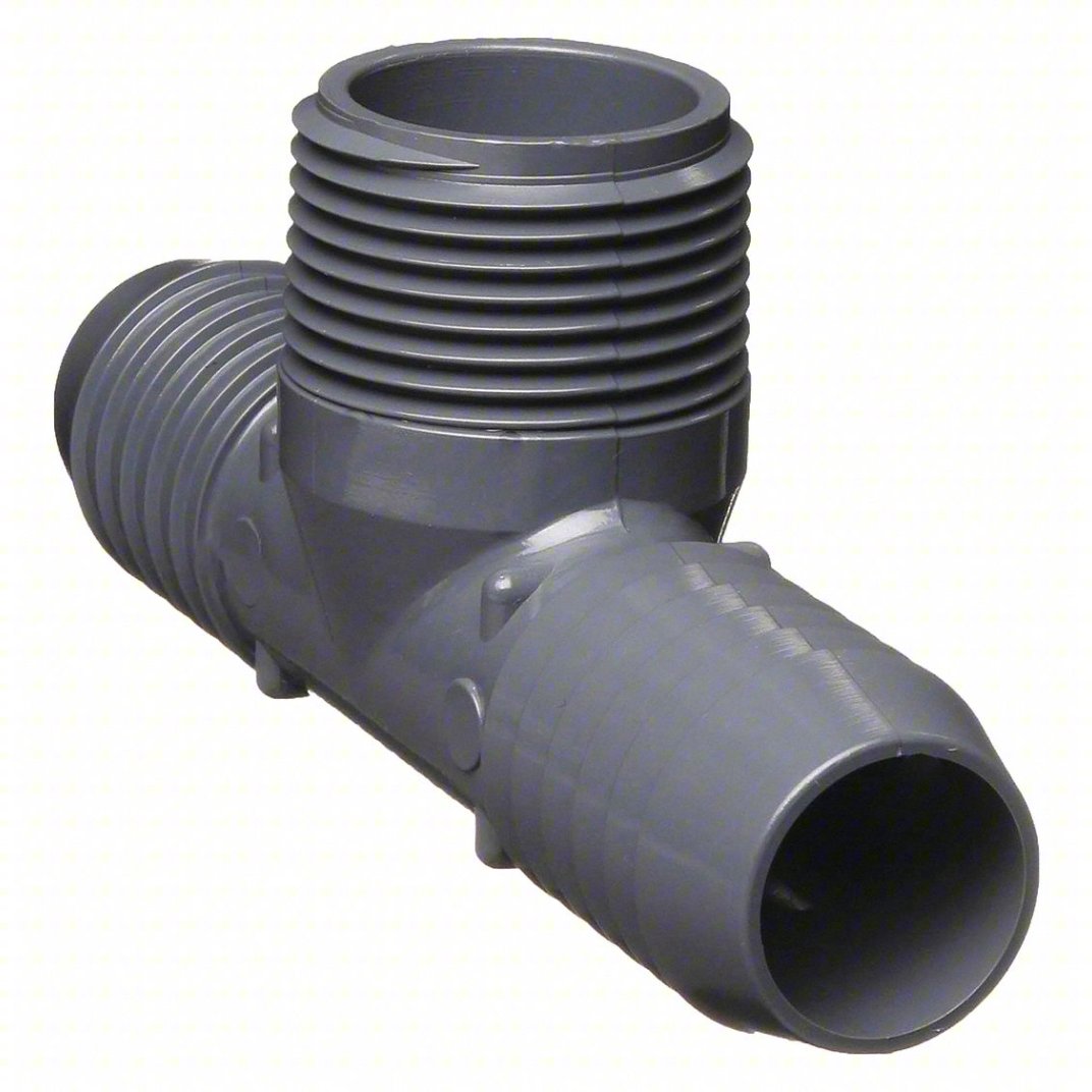 Inline T Adapter - 1" hose to 3/4 NPT