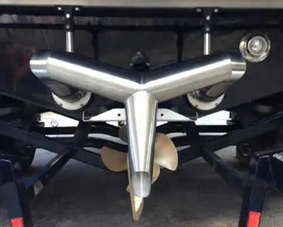 Supreme Boats Dual Exhaust One Piece Y Surf Pipe Fresh Air Exhaust