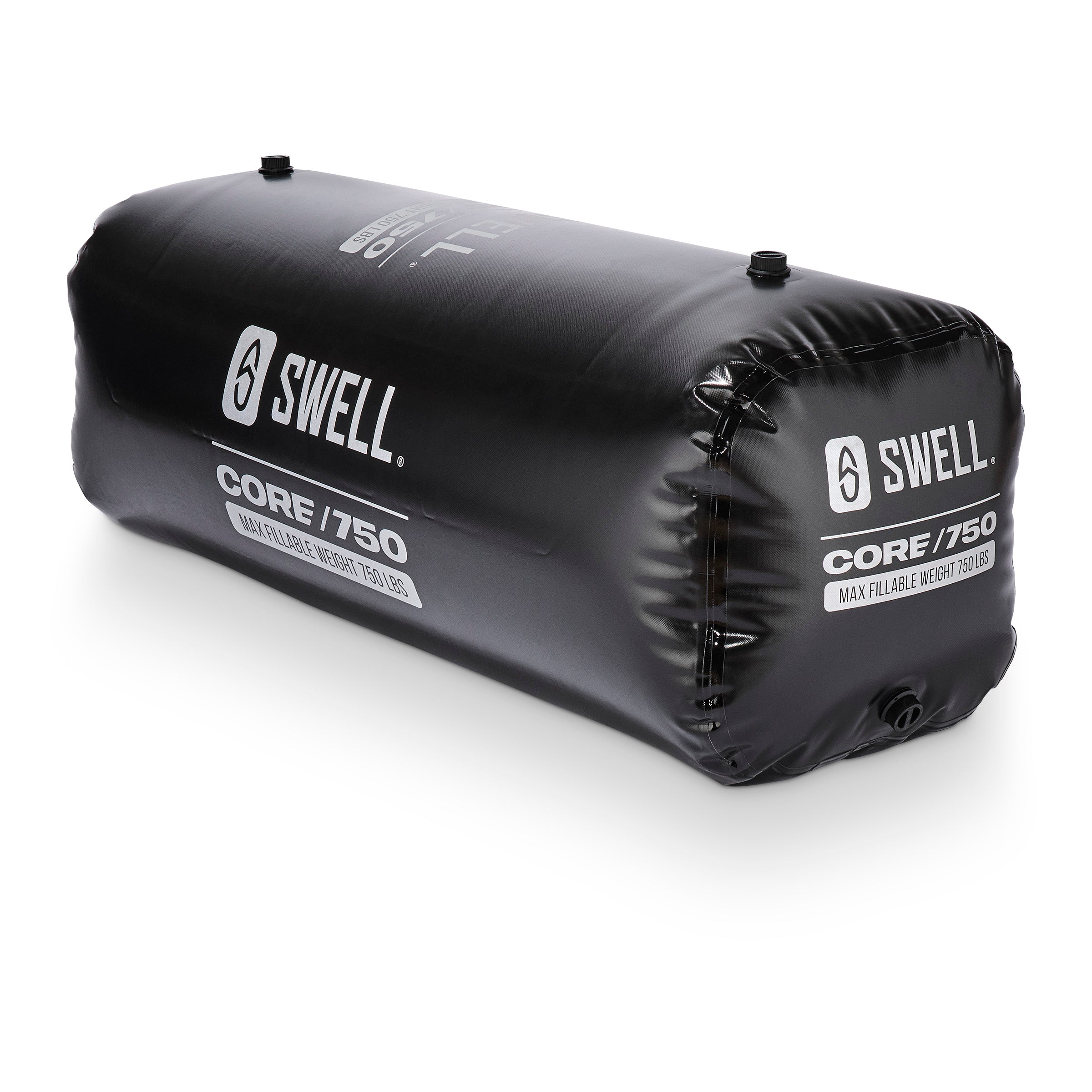 SWELL Core 750 LB Ballast Bag angled view – heavy-duty 750 lb ballast bag designed for bigger, cleaner waves in most V-Drive wake boats.