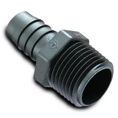 3/4" NPT to 1" Hose Barb Fitting - Standard 3/4 Thread Us plastic