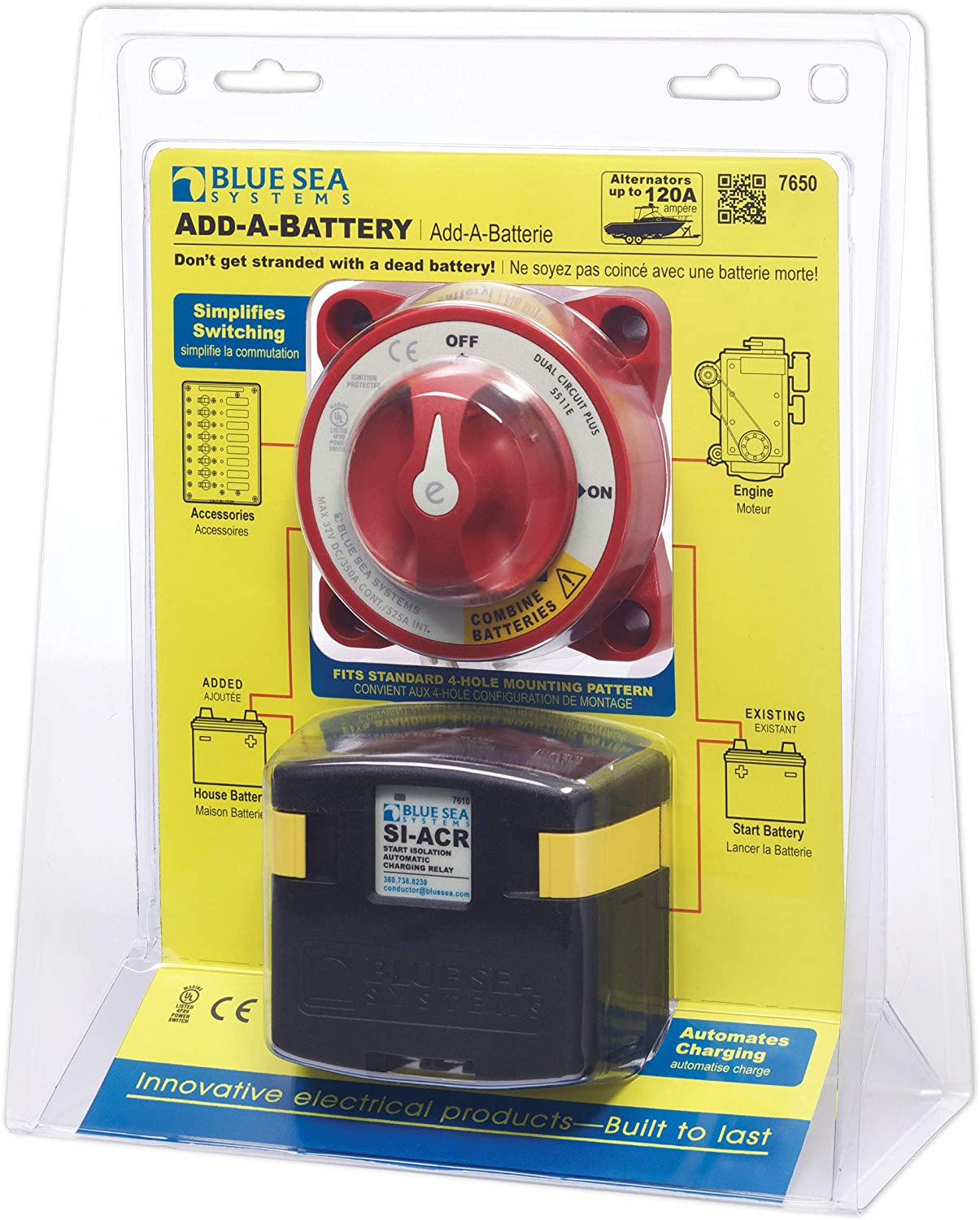 Blue Sea Add-A-Battery Kit - SWELL Wakesurf