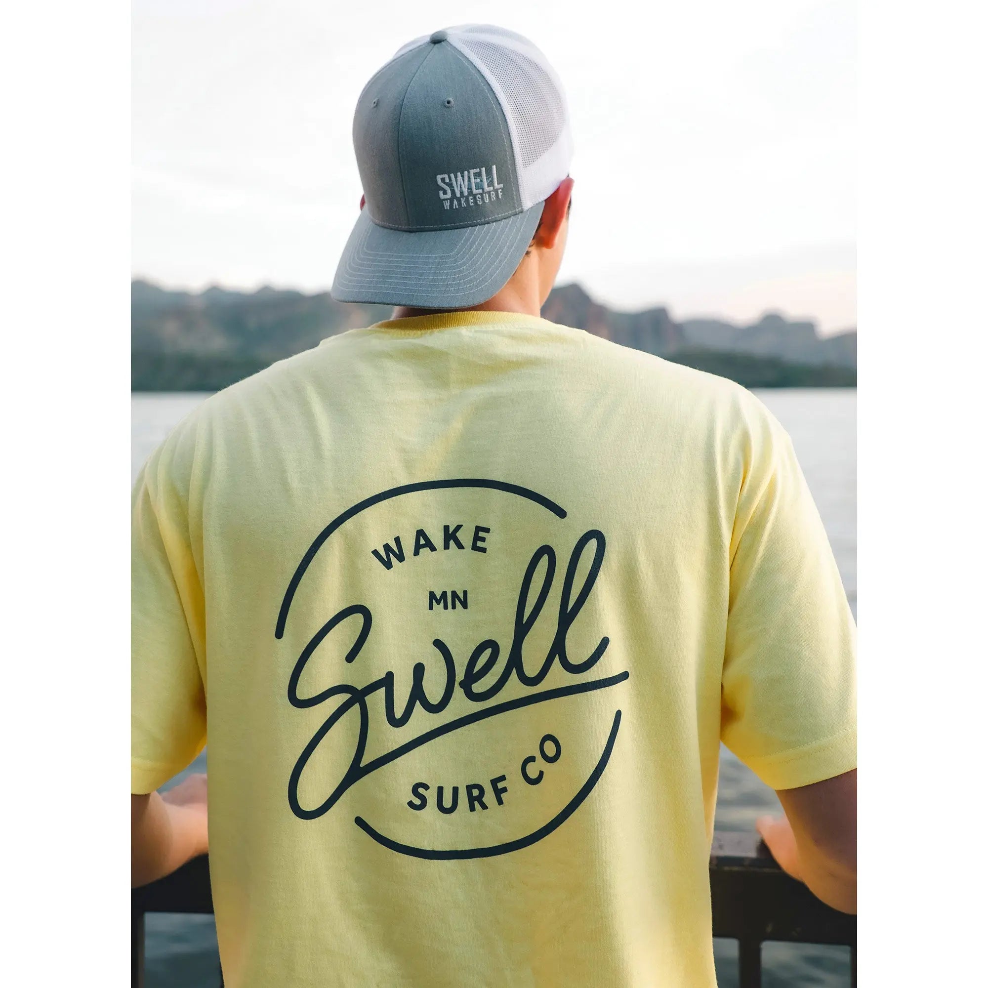 SWELL Wakesurf Co T-Shirt - Classic Fit Cotton Tee SWELL Wakesurf