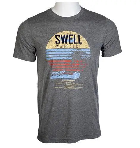 SWELL Wakesurf Sunset Shirt - Premium Tri Blend Tee SWELL Wakesurf