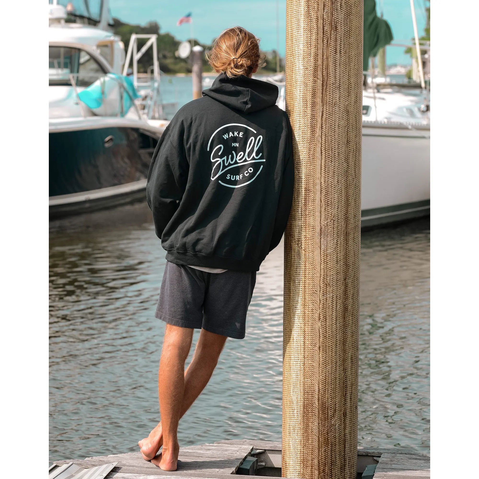 SWELL Wakesurf Surf Co Hoodie - Sustainable USA Cotton SWELL Wakesurf