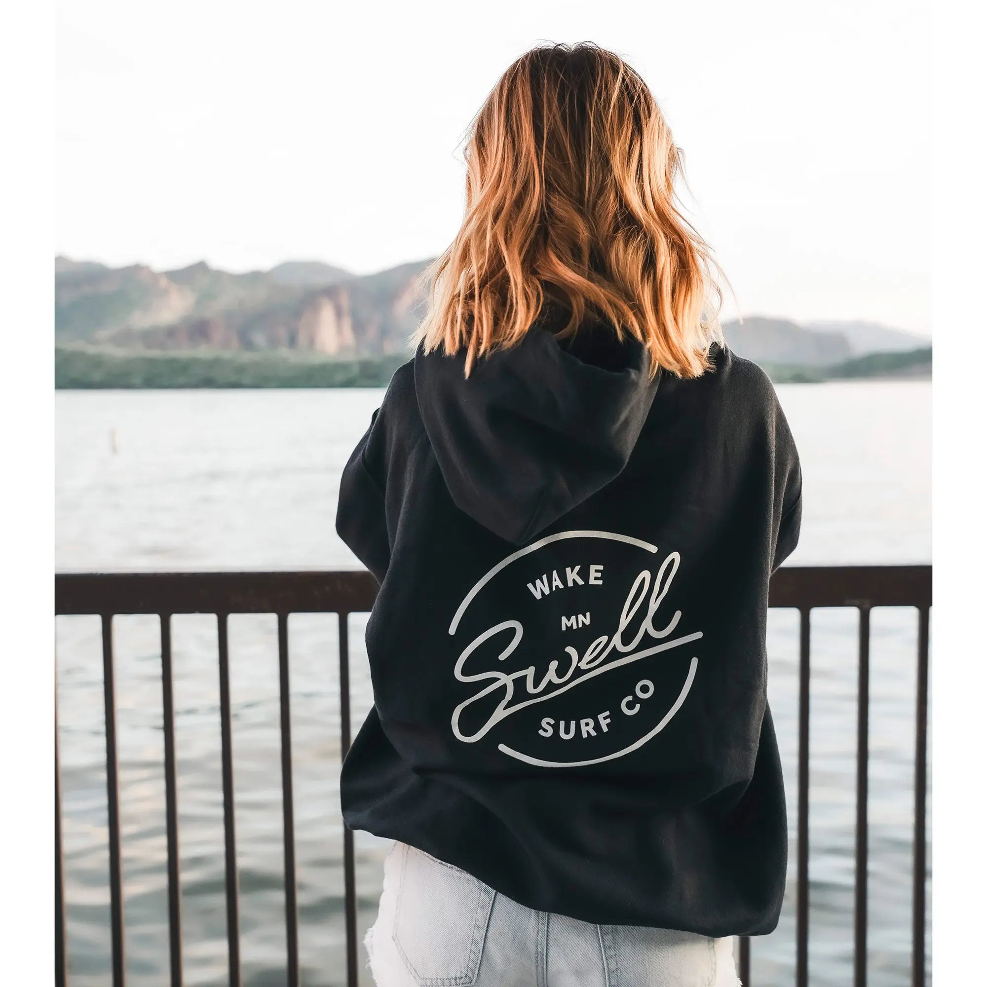 SWELL Wakesurf Surf Co Hoodie - Sustainable USA Cotton SWELL Wakesurf