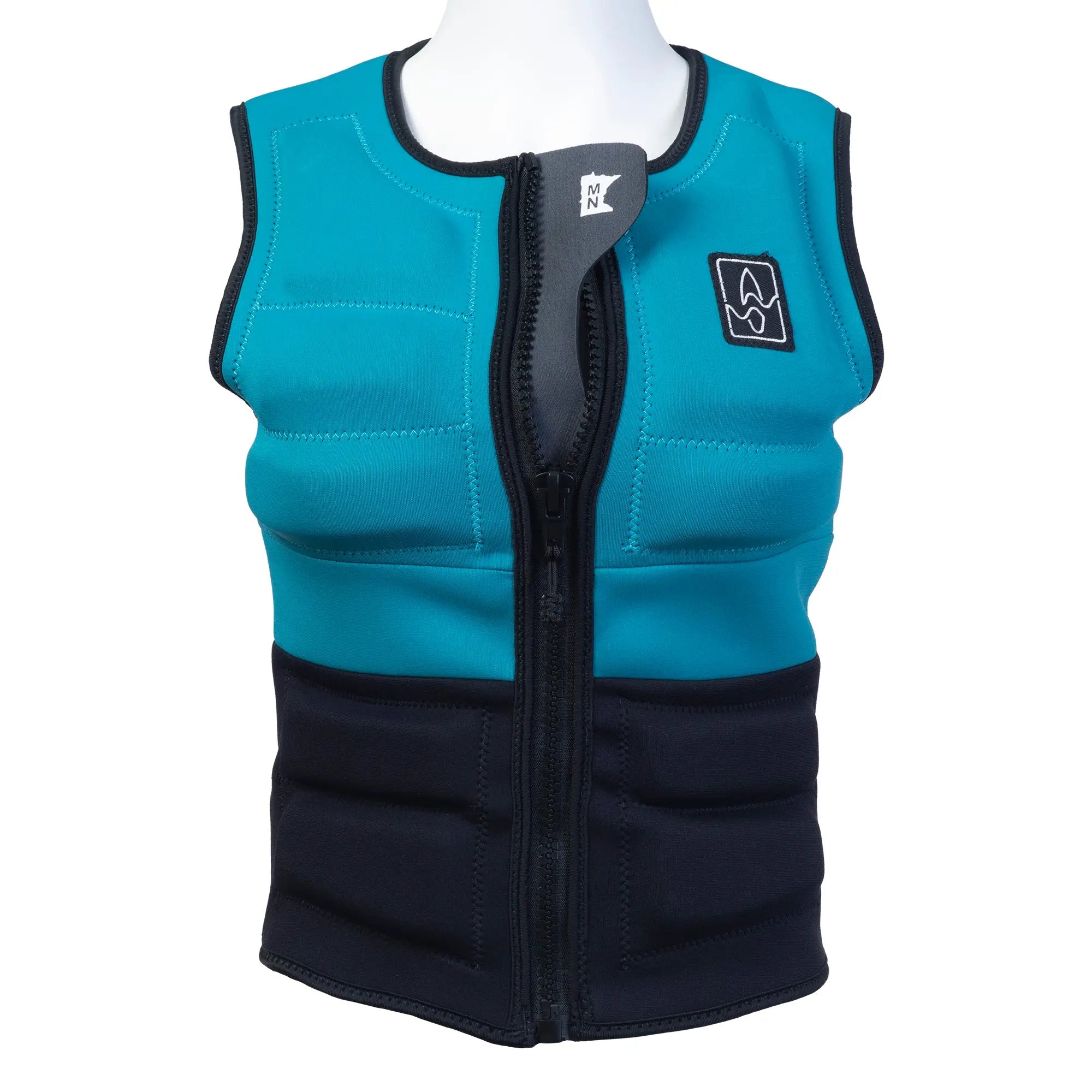 SWELL Wakesurf Vest - Women's Azure - Ultimate Comfort Neoprene Jacket SWELL Wakesurf